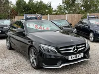 Used Mercedes C220 AMG line 2016 Black Sedan