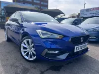 Begagnad Seat Leon FR Sport 110 HK (80 kW) 2021 Blå Halvkombi