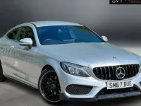 Used Mercedes C220 AMG line 170 HP (125 kW) 2017 Silver Coupe