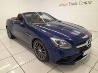 Used Mercedes SLC200 AMG line 184 HP (135 kW) 2016 Blue Cabriolet