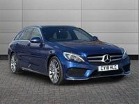 Used Mercedes C250 AMG Line Premium 204 HP (150 kW) 2018 Blue Estate
