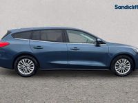 Used Ford Focus Titanium 125 HP (91 kW) 2020 Chrome blue (premium paint) Estate