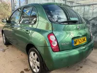 Begagnad Nissan Micra 87 HK (63 kW) 2003 Grön Halvkombi
