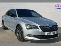 Used Skoda Superb SportLine 150 HP (110 kW) 2019 Silver Hatchback