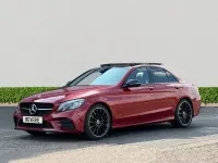 Used Mercedes C220 AMG line 194 HP (142 kW) 2021 Red Sedan