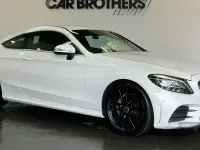 Used Mercedes C200 AMG line 2018 White Coupe