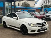 Begagnad Mercedes C250 Sport Edition 2011 Vit Sportkupé