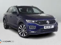 Used VW T-Roc R-line 150 HP (110 kW) 2020 Blue SUV