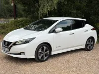 Used Nissan Leaf N-Connecta 110 kW (150 HP) 2019 White Hatchback