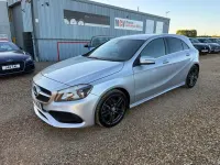 Used Mercedes A180 AMG line 109 HP (80 kW) 2017 Silver Hatchback