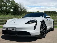 Used Porsche Taycan Performance Package 11 kW (15 HP) 2021 White Sedan