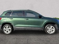 Used Skoda Karoq SE Technology 150 HP (110 kW) 2021 Emerald green metallic SUV