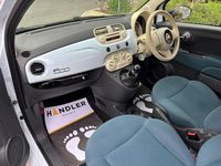 Used Fiat 500 Pop 69 HP (50 kW) 2009 Blue Cabriolet