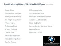 Used BMW X3 M Sport 187 HP (137 kW) 2021 Silver SUV