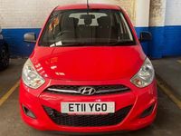 Used Hyundai i10 69 HP (50 kW) 2011 Red Hatchback