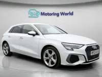 Used Audi A3 Sportback e-tron S-Line 2023 White Hatchback