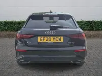 Used Audi A3 S-Line 150 HP (110 kW) 2020 Black Sedan
