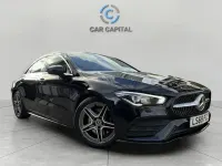 Usado Mercedes CLA200 AMG line 163 CV (119 kW) 2019 Negro Coupe