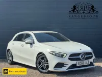 Used Mercedes A200 AMG Line Premium 160 HP (117 kW) 2018 White Hatchback