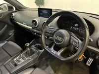 Used Audi A3 S-Line 150 HP (110 kW) 2017 Black Hatchback