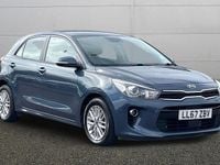 Begagnad Kia Rio 77 HK (56 kW) 2018 Blå Halvkombi