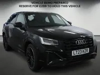 Used Audi Q2 Black Edition 150 HP (110 kW) 2023 Mythos black metallic/mythos black metallic SUV