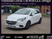 Used Vauxhall Corsa Design Edition 75 HP (55 kW) 2017 White Hatchback