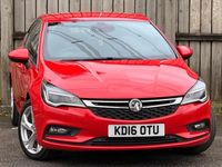 Used Vauxhall Astra SRi 110 HP (80 kW) 2016 Red Hatchback
