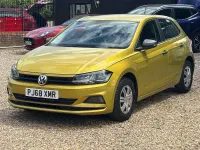 Used VW Polo S 65 HP (47 kW) 2018 Yellow Hatchback