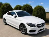 Used Mercedes C220 AMG line 170 HP (125 kW) 2017 White Coupe