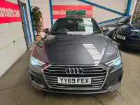 Usado Audi A6 S-Line 204 HP (150 kW) 2019 Cinzento Sedan