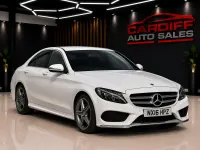 Used Mercedes C200 AMG line 136 HP (100 kW) 2016 White Sedan