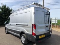 used Ford Transit 350 2.0 TDCi 130ps LWB L3 H2 TREND Van GLASS FRAIL AIR CON EURO 6 SILVER