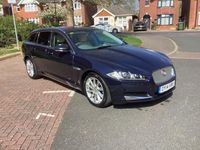 Begagnad Jaguar XF Premium Luxury 2014 Blå Kombi