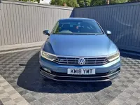 Used VW Passat R-line 150 HP (110 kW) 2018 Blue Sedan