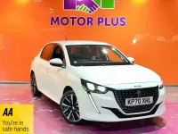 Used Peugeot 208 Allure Premium 100 HP (73 kW) 2020 White Hatchback