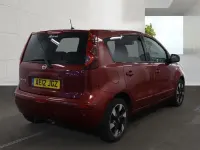 Used Nissan Note N-TEC 110 HP (80 kW) 2012 Red Hatchback