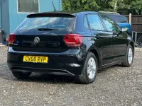 Used VW Polo SE 93 HP (68 kW) 2018 Black Hatchback