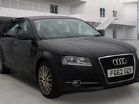 Used Audi A3 Sportback Sport 2012 Black Hatchback