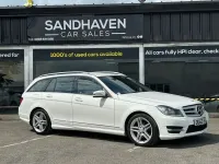 Used Mercedes C220 AMG 2013 White Estate