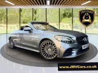 Used Mercedes C200 AMG line 198 HP (145 kW) 2018 Grey Cabriolet