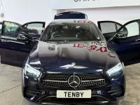 Used Mercedes E200 AMG line 200 HP (147 kW) 2022 Blue Sedan
