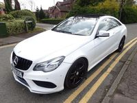 Begagnad Mercedes E220 AMG 170 HK (125 kW) 2013 Vit Sportkupé