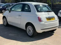 Used Fiat 500 Pop 69 HP (50 kW) 2009 White Cabriolet