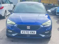 Begagnad Seat Leon FR Sport 110 HK (80 kW) 2021 Blå Halvkombi