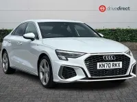 Used Audi A3 S-Line 150 HP (110 kW) 2020 White Sedan