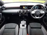 Used Mercedes A250 AMG line 218 HP (160 kW) 2021 Blue Hatchback