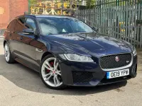 Used Jaguar XF Sportbrake S 300 HP (220 kW) 2019 Blue Estate