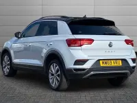 Used VW T-Roc Design 148 HP (108 kW) 2019 White silver with black roof SUV