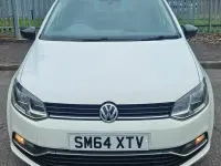 Used VW Polo Design 90 HP (66 kW) 2015 White Hatchback